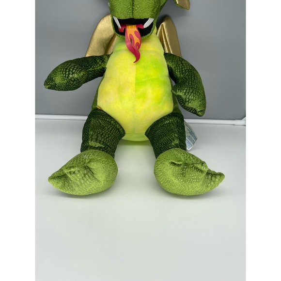 Build a Bear Fire Breathing Dragon Retired - Gold Wings - Picture 9 of 15